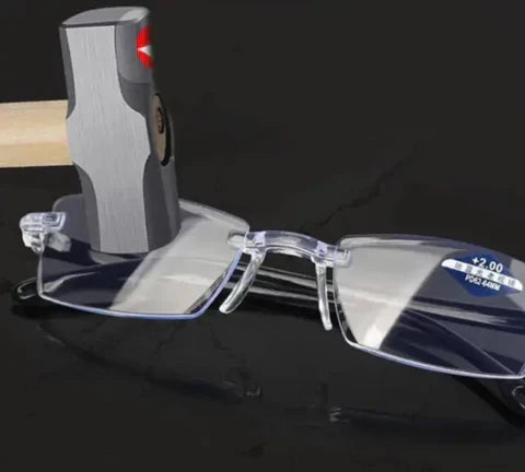 Buy 1 Get 1 Free Rimless One Power Auto Focus Reading Glasses - @ 50% Discount + Free Shipping