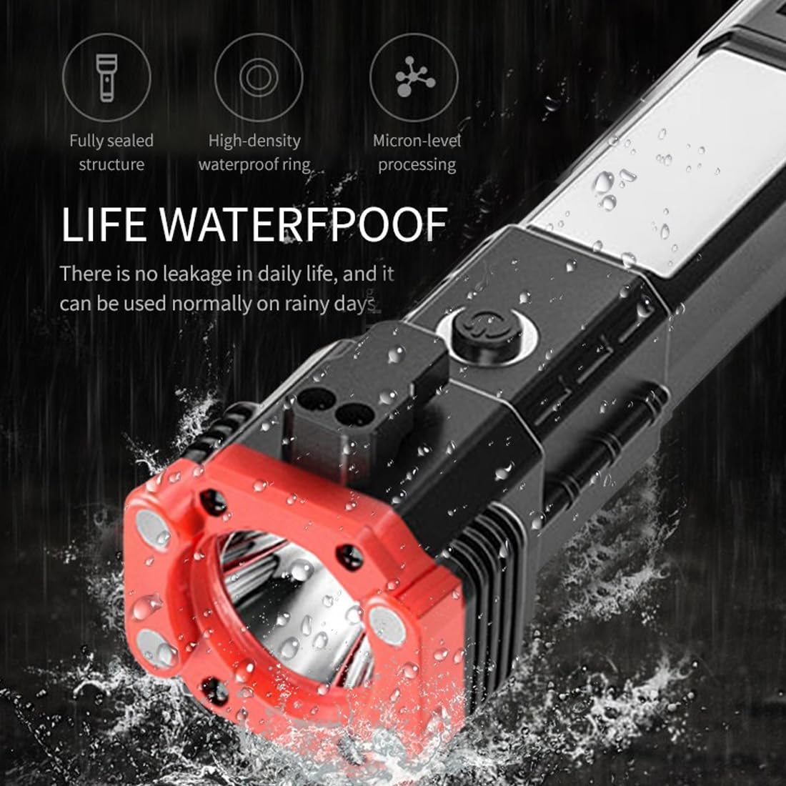 🔨 Hammer Torch Light – Rechargeable Flashlight | ₹599 | Flat 50% OFF | Free Delivery & COD ✅