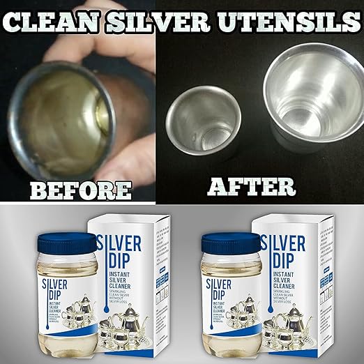 ✨ Silver Dip Cleaner – Instant Shine for Silver Jewellery & Utensils 🪙 | Flat 50% OFF 🔥 | Just ₹499 💰 | Buy 1 Get 1 FREE 🎁 | Free Delivery 🚚 | COD Available 💵