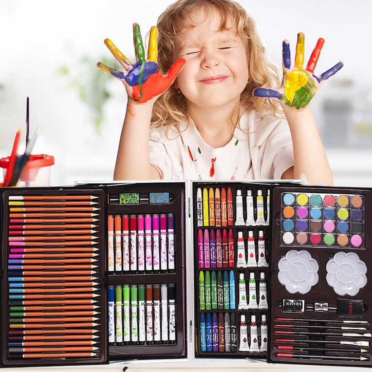 Space Theme 145-Piece Art Painting Box – Complete Creative Kit for Kids & Adults